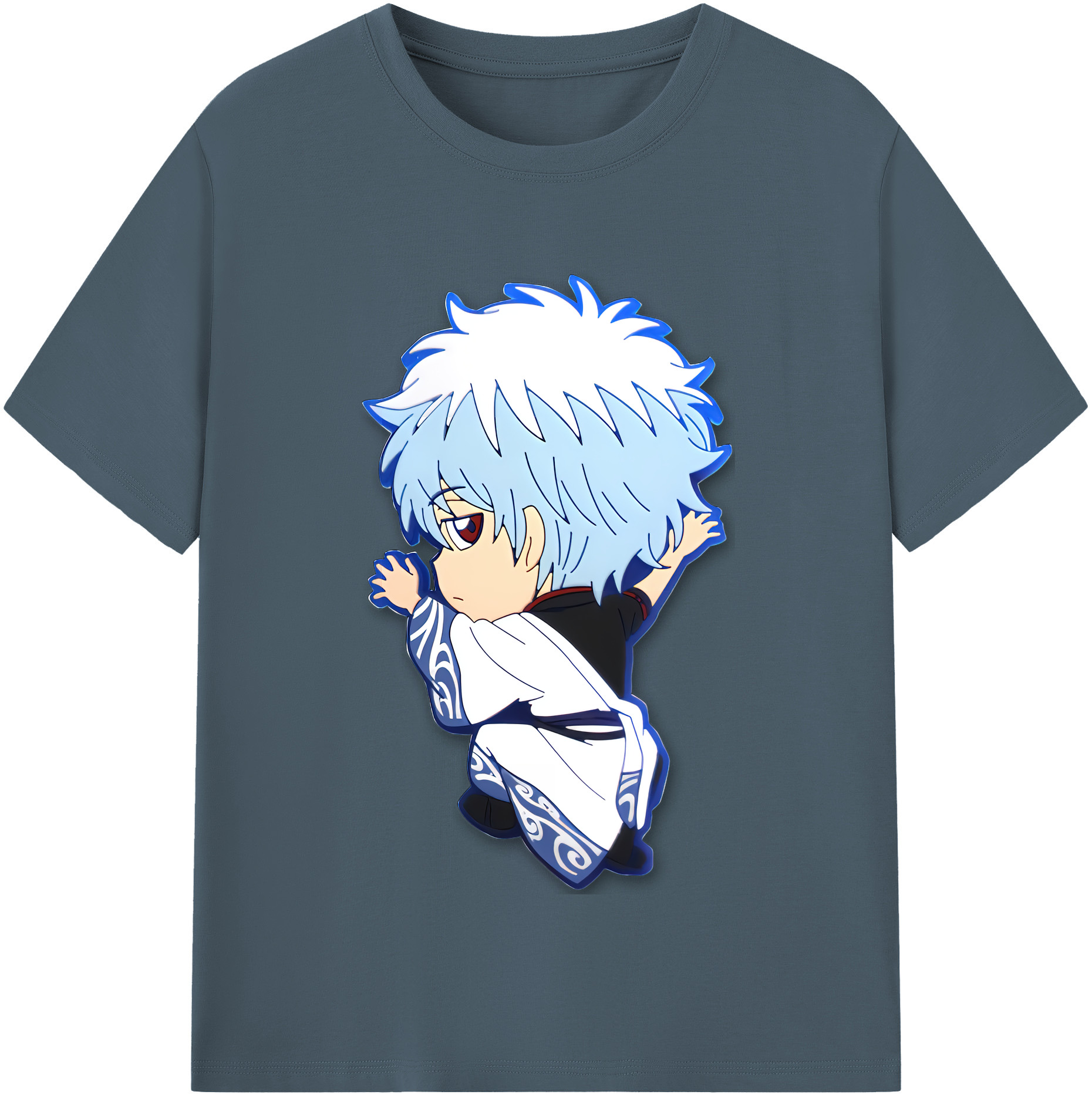 （画像用） ぎんたま 坂田銀時（さかたぎんとき） 神楽 志村新八（しむら しんぱち） GINTAMA Sakata Gintoki Kagura Shimura Shinpachi 綿100％半袖Tシャツ（フロントプリント）